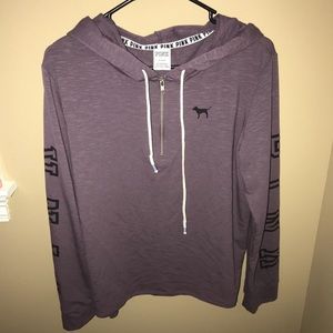 PINK Victoria’s Secret Hooded Half Zip